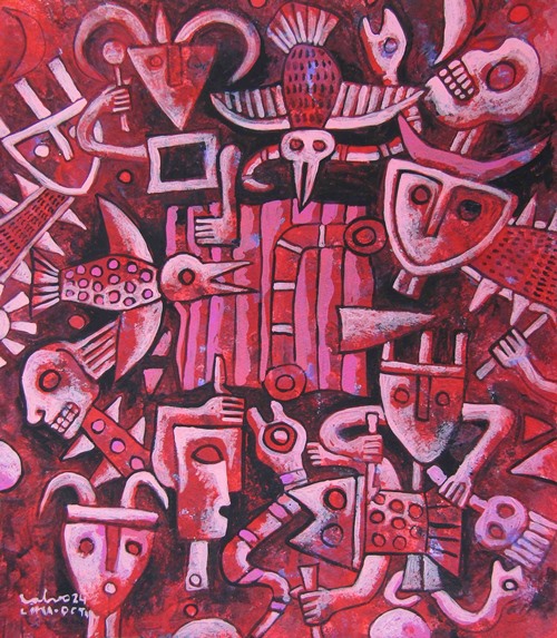 Ancestro IV, obra de Víctor Salvo.