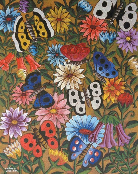 Jardín en los Andes, cuadro del artista limeño Víctor Salvo.