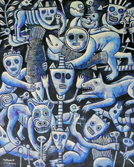 Ancestral. Óleo sobre tela, 40 x 50 cm.