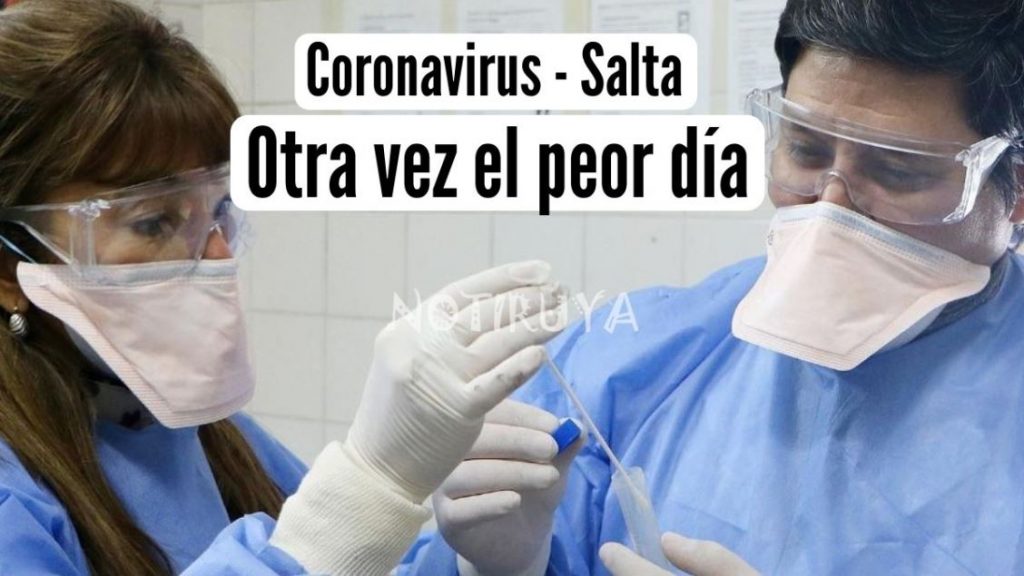 Pandemia de COVID-19, el sábado fue otra vez el peor día en Salta.